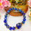 Thumbnail: Authentic Lapis Lazuli stone bracelet  Deep blue Lapis Lazuli beads  Natural Lapis with golden flecks  Handmade Lapis Lazuli