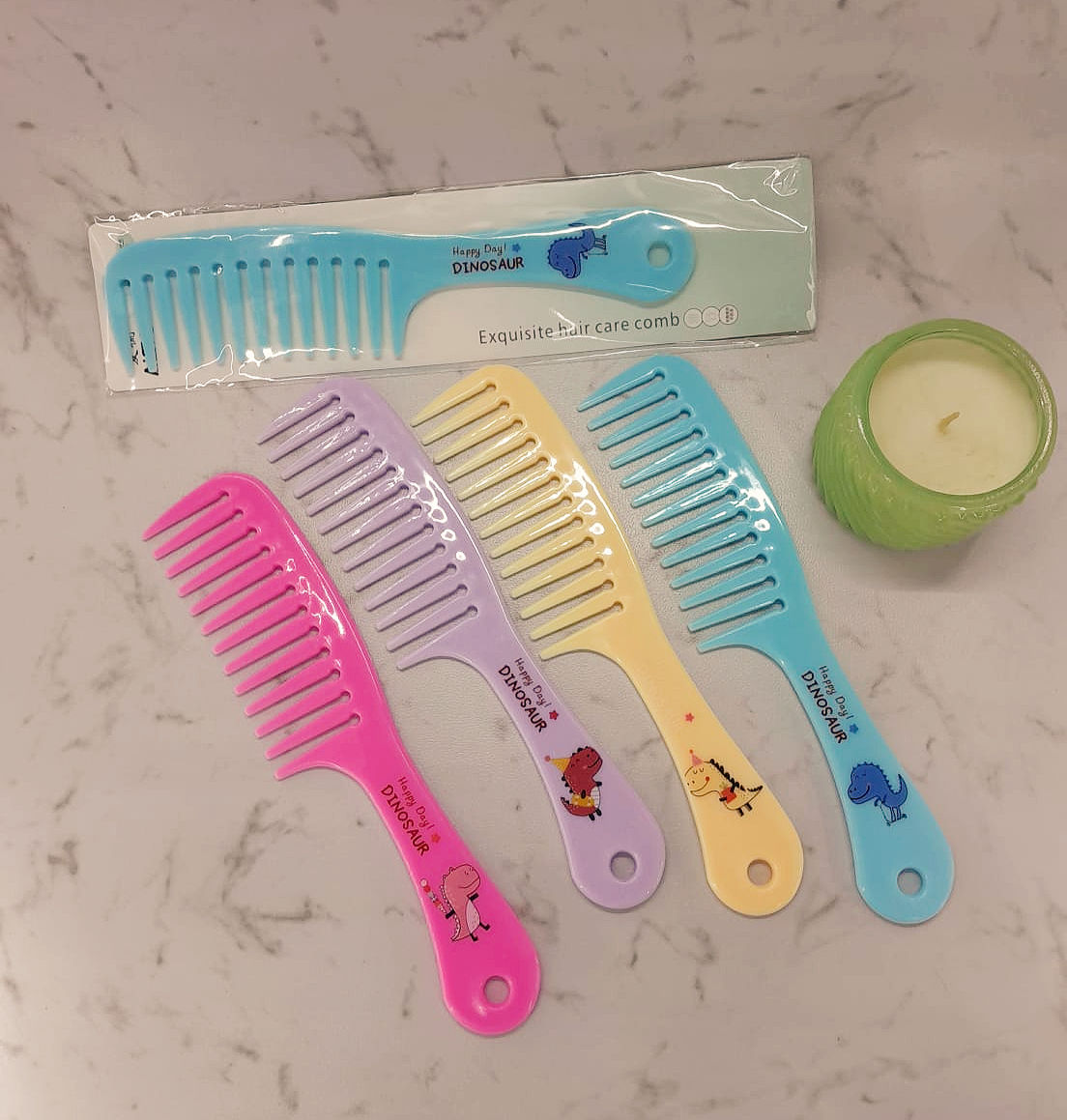 Dino Delight Wide‑Tooth Hair Comb - 1 Pc