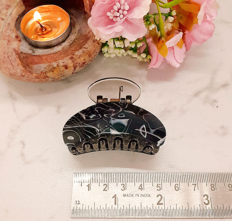 Thumbnail: Korean Glossy Marble Claw Clips – Bold, Bright and Beautiful!