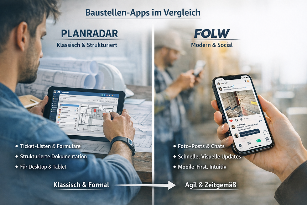 Vergleich Planradar mit FOLW