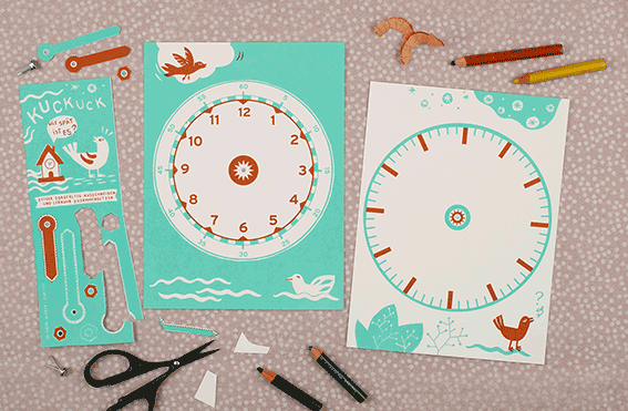 Lernuhr (Bastelbogen)