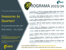 "Invasoras às Quartas!" | 3.º ciclo de conferências