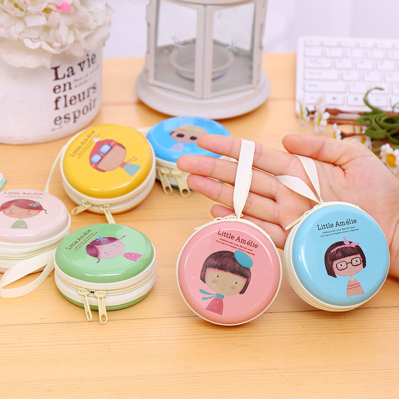 Korean Cute Tin Coin Purse Mini Storage Bag