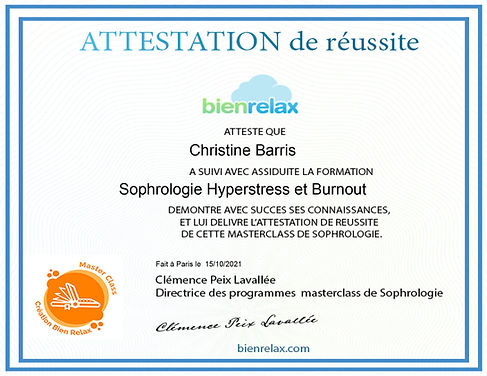 Certificat Sophrologie-Hyperstress-et-Burnout