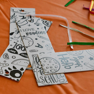 Book markers giving out during Grandparents Celebration 2023 by Culture and Climate Changers.