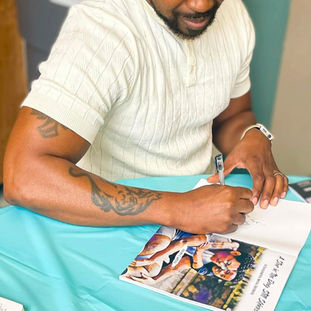 Jeremy C. Watson at book signing during Grandparents 2023 by Culture and Climate Changers