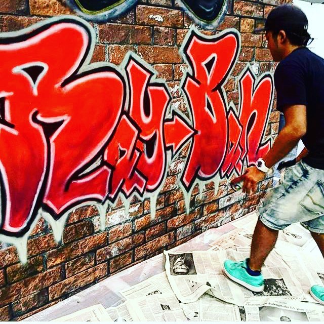 #graffiti#streetart #rayban #numberd#グラフィティ#ストリートアート#レイバン#展示会#ライブペイント
