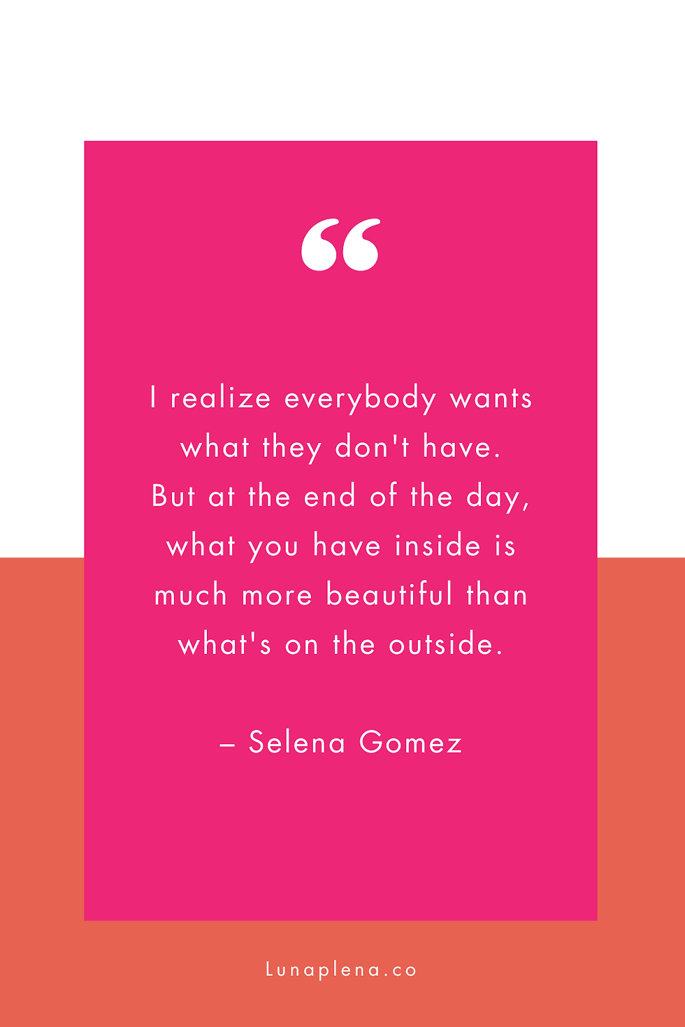 Inspirational quotes by Selena Gomez on the vibrant backdrop.