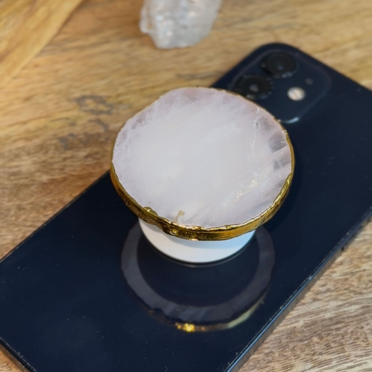 Selara – Handygriff aus Rosenquarz