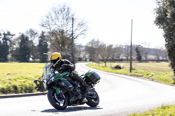 Simon Weir riding a 2025 Kawasaki Ninja 1100SX SE Tourer