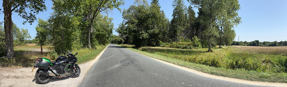 An open, empty French road and a Kawasaki H2 SX SE… with my reputation?