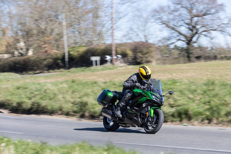 A twisty road and a great-handling bike. Bliss!