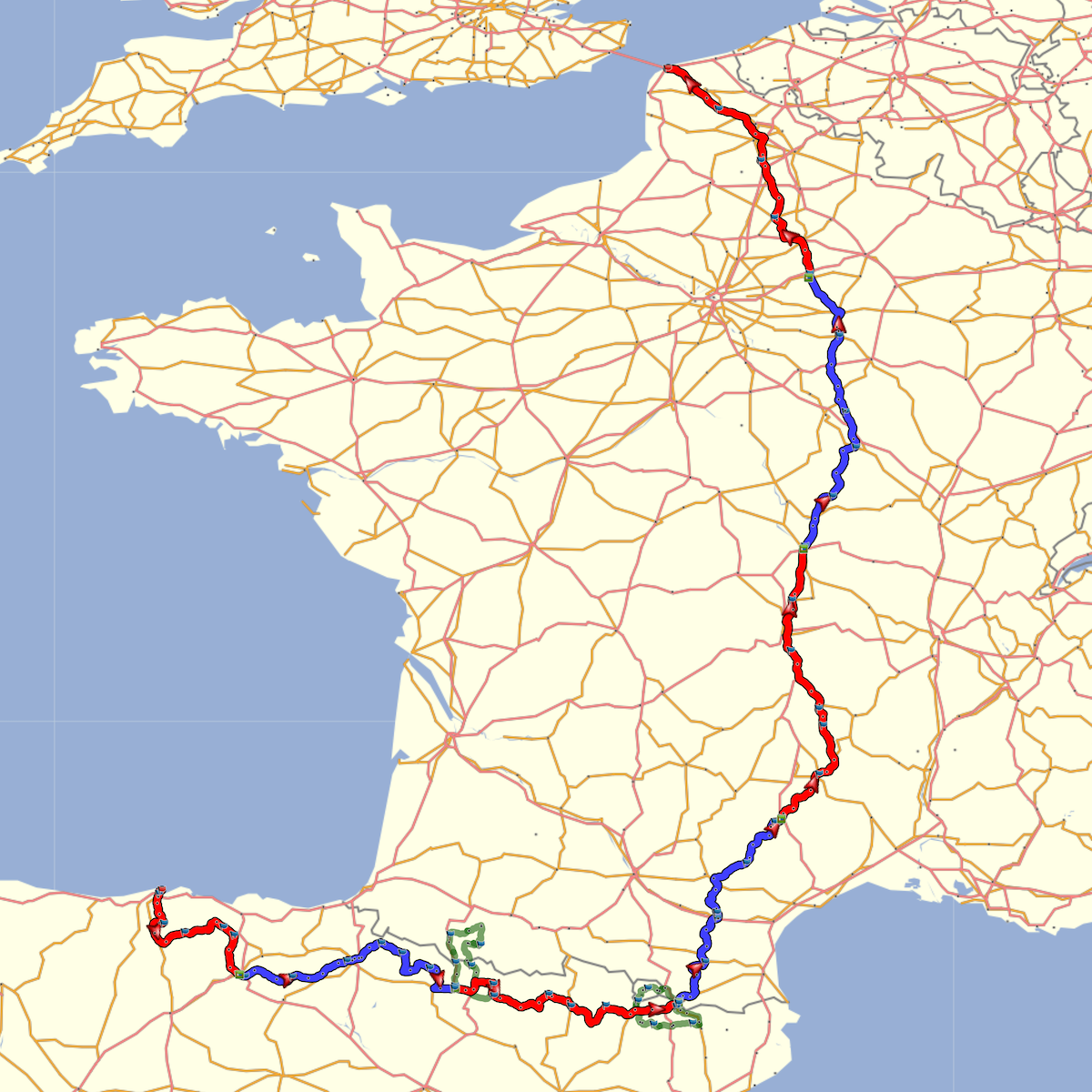 Spain to France Tour Pack