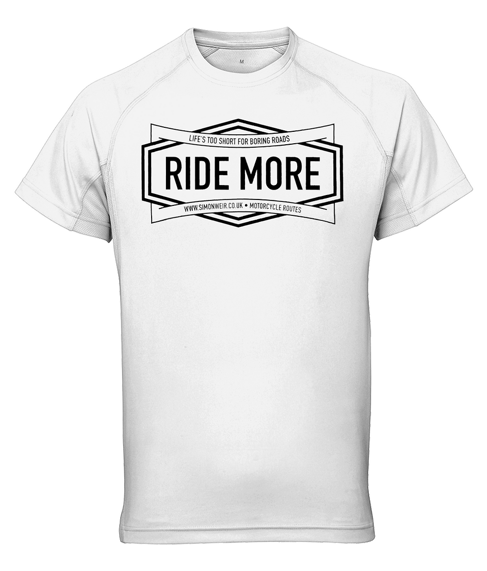 Life's too short for boring roads WHITE activewear T-shirt