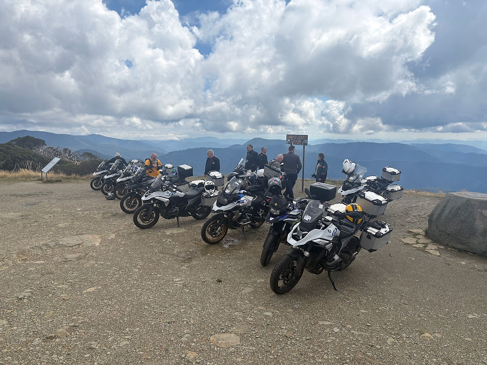 On the B500 at Hotham Heights in the Southern Alps