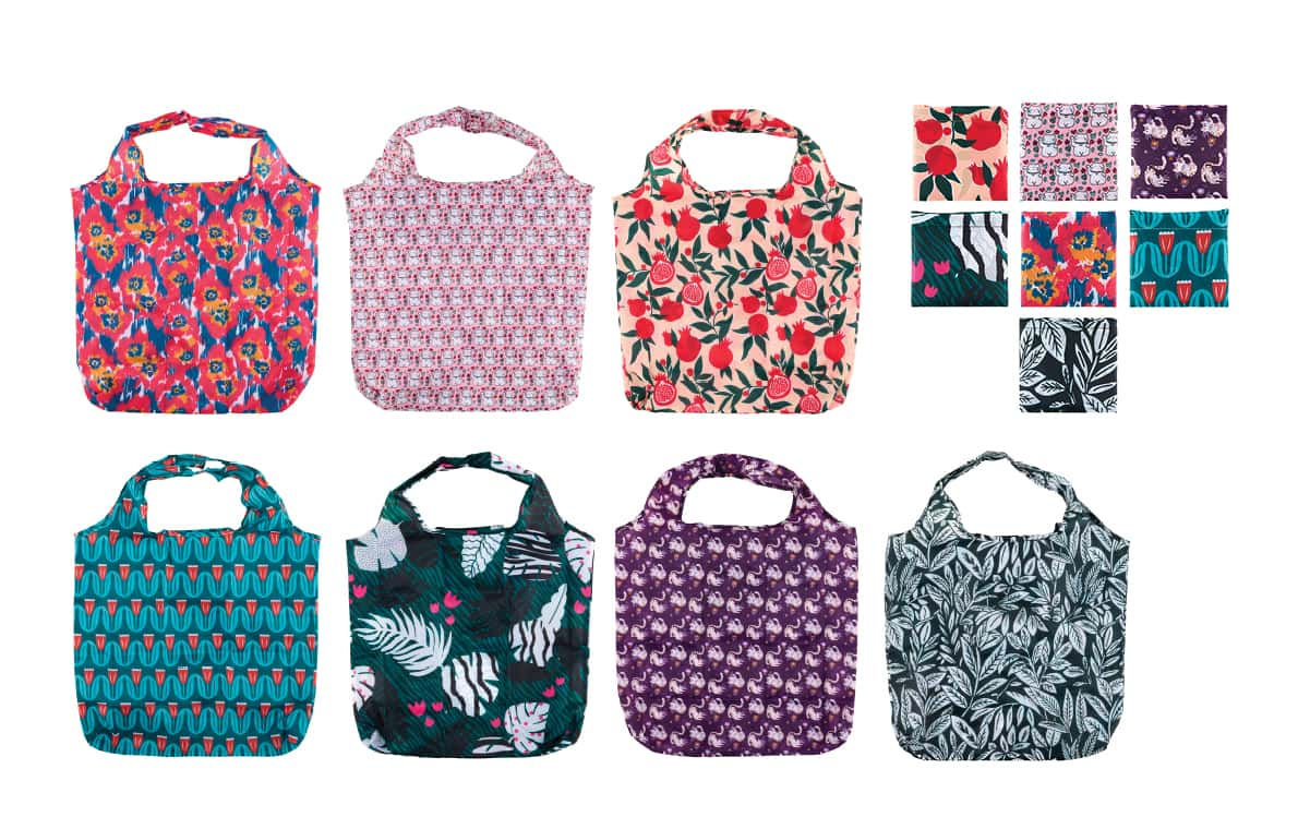 Sac pliable avec pochette intégrée MARSUPIAL (7 assortis)