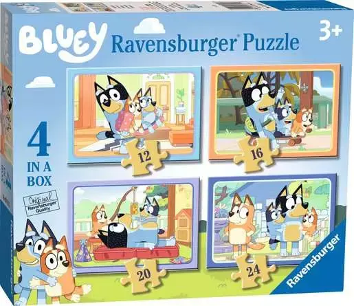 Ravensburger - Casse-tête 4 dans 1 Bluey 12,16,20 et 24 mcx