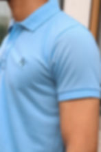 Blue T-Shirt Side View By Ares Veils