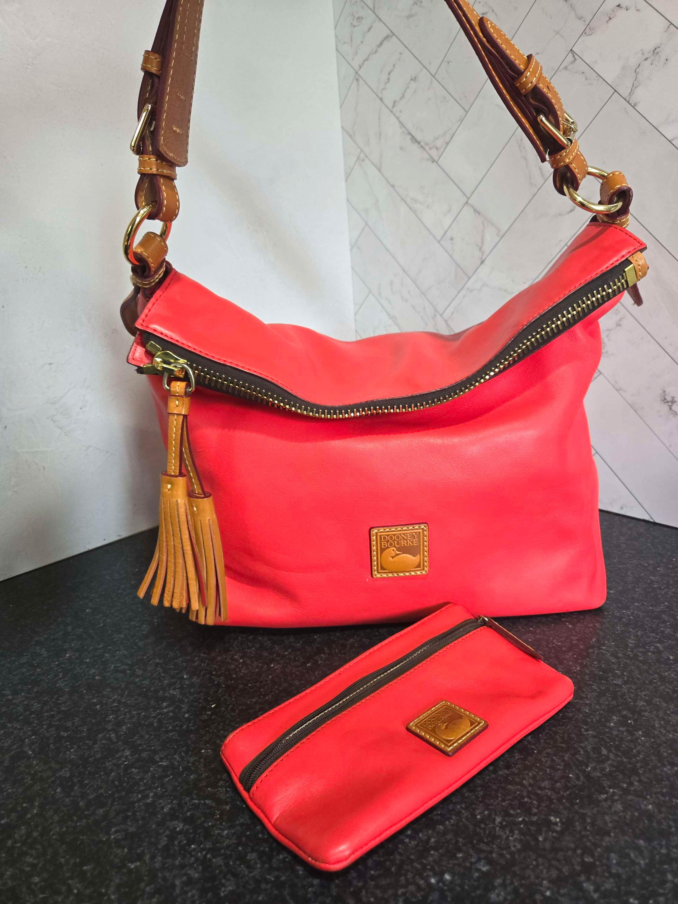 Dooney & Bourke Sloan Red Leather