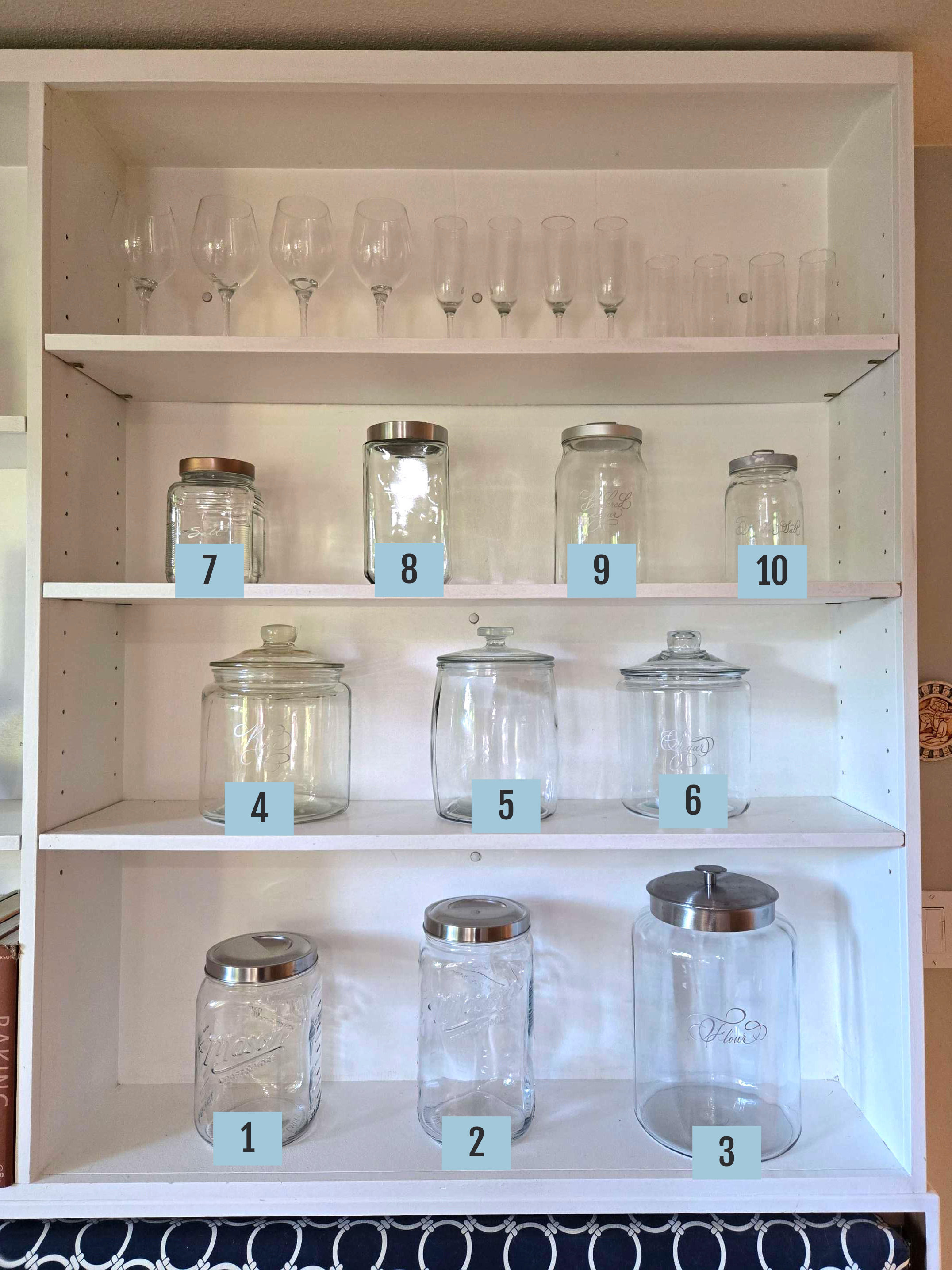 Array of glass containers with lids (See descrition for pricing)