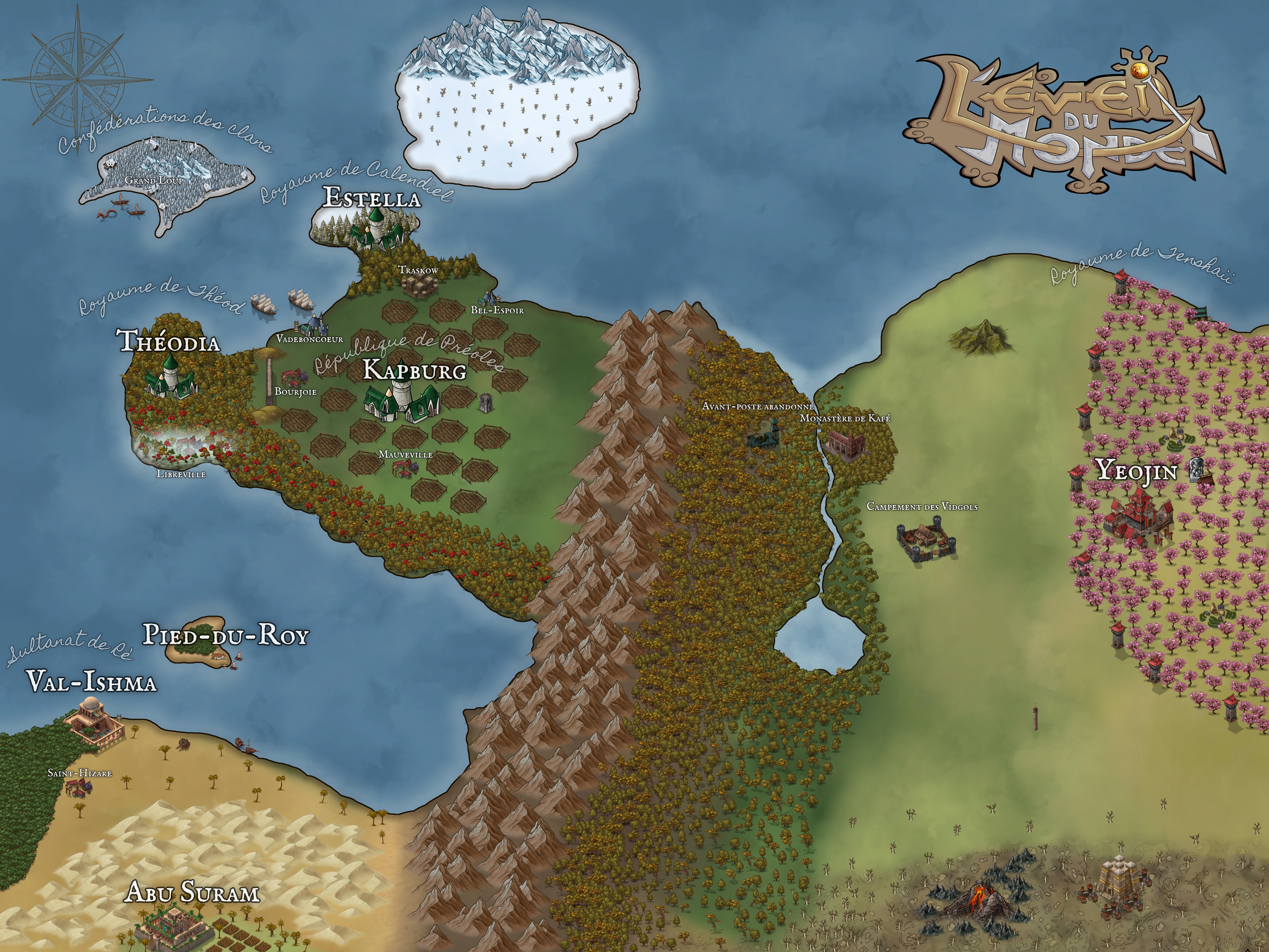 L'éveil du monde  carte interactive