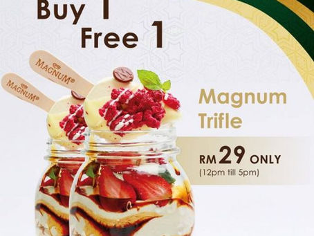 MAGNUM Ice Cream Buy 1 FREE 1 Promo!!!