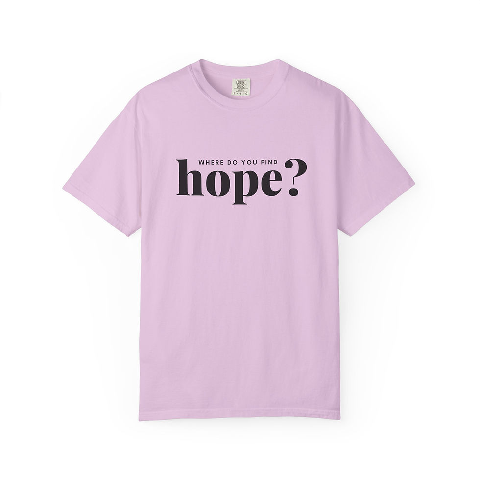 Thumbnail: "Where do you find hope?" T-Shirt