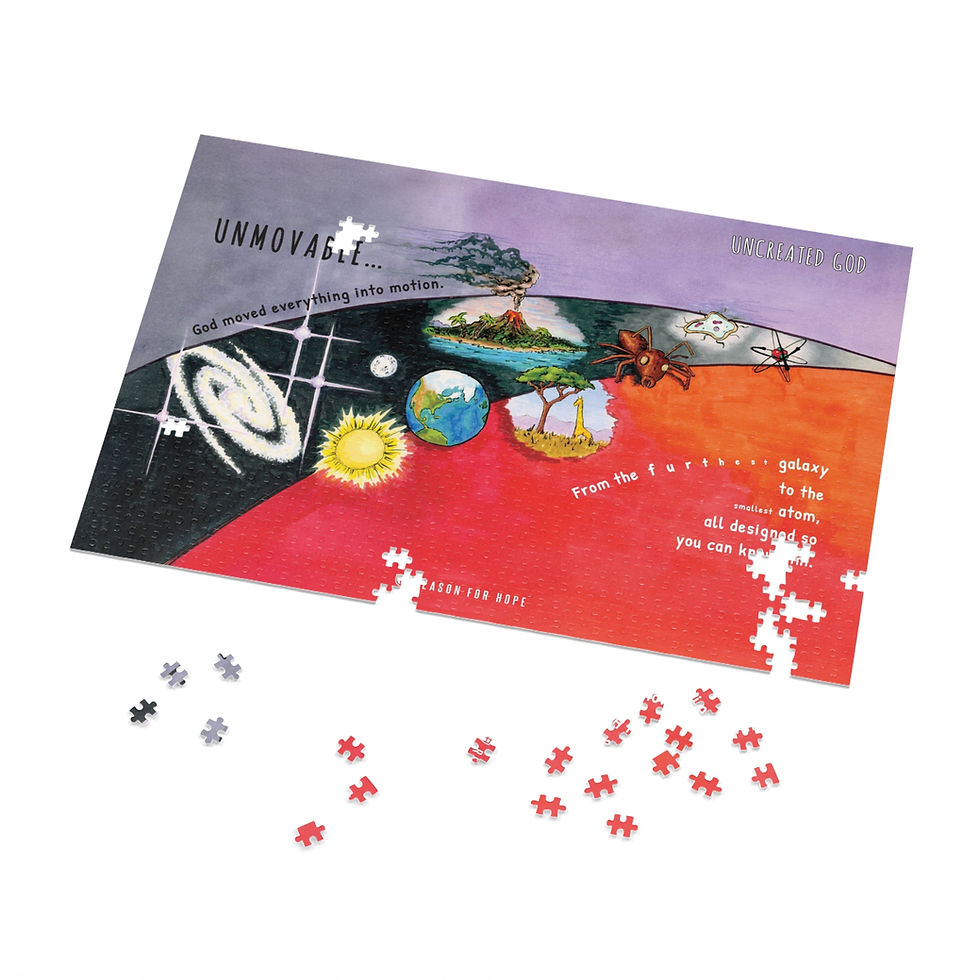 Thumbnail: "Uncreated God" Page Jigsaw Puzzle with Tin