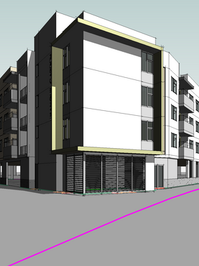 3d commercial buildings and residential buildings