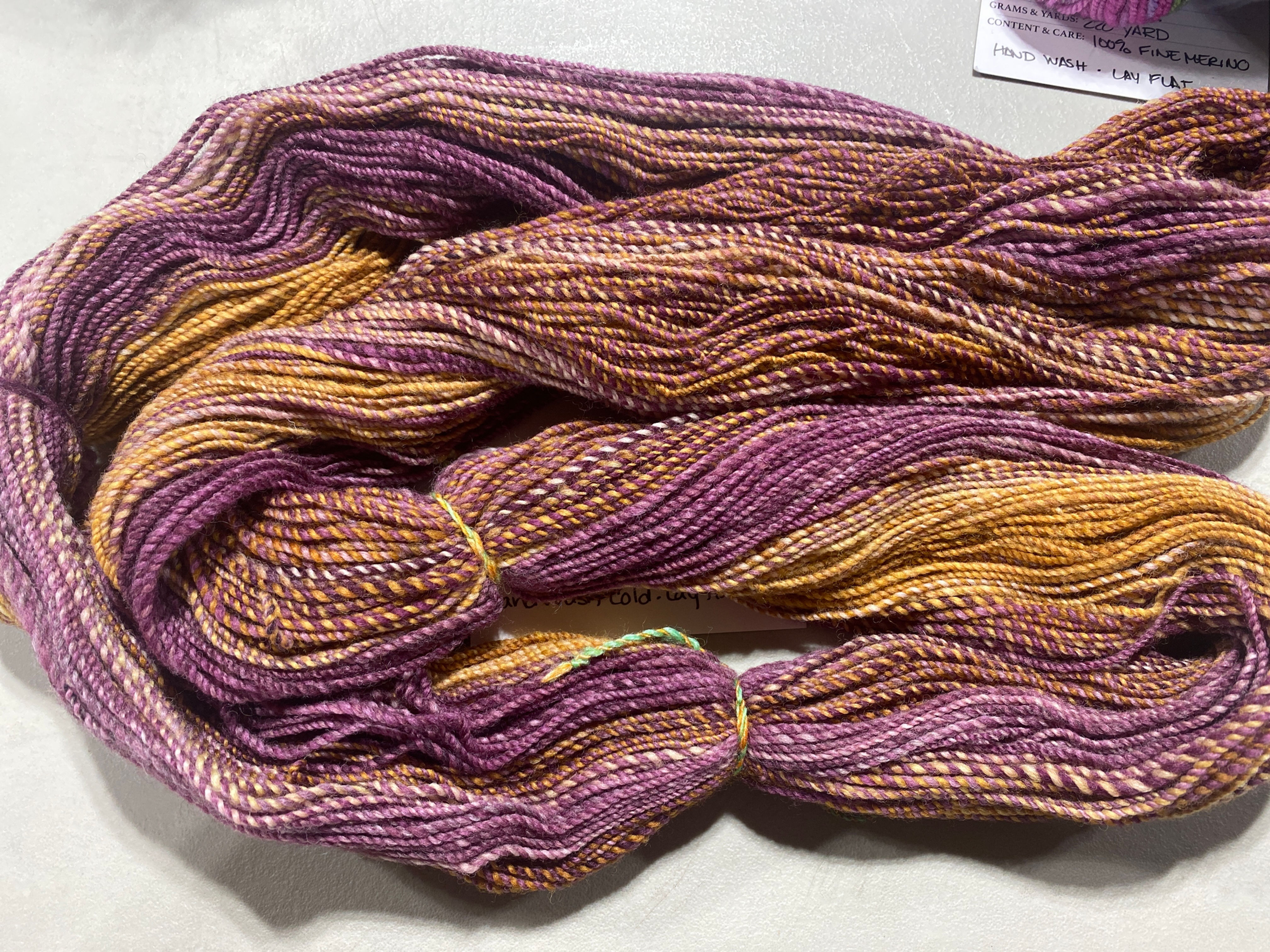 Hand Spun Yarn “Cigar Bar”