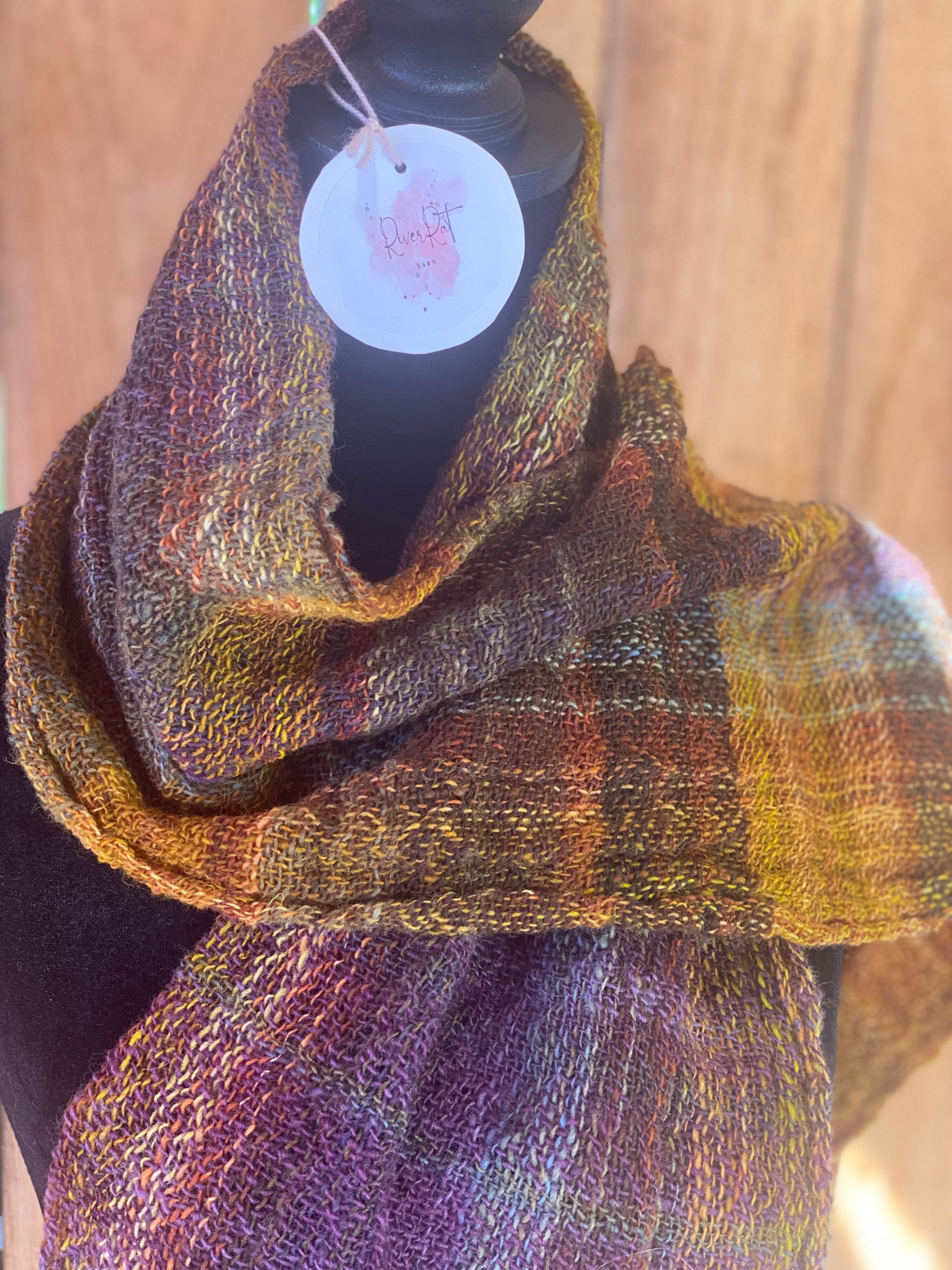 Hand Spun, Hand Woven Scarf