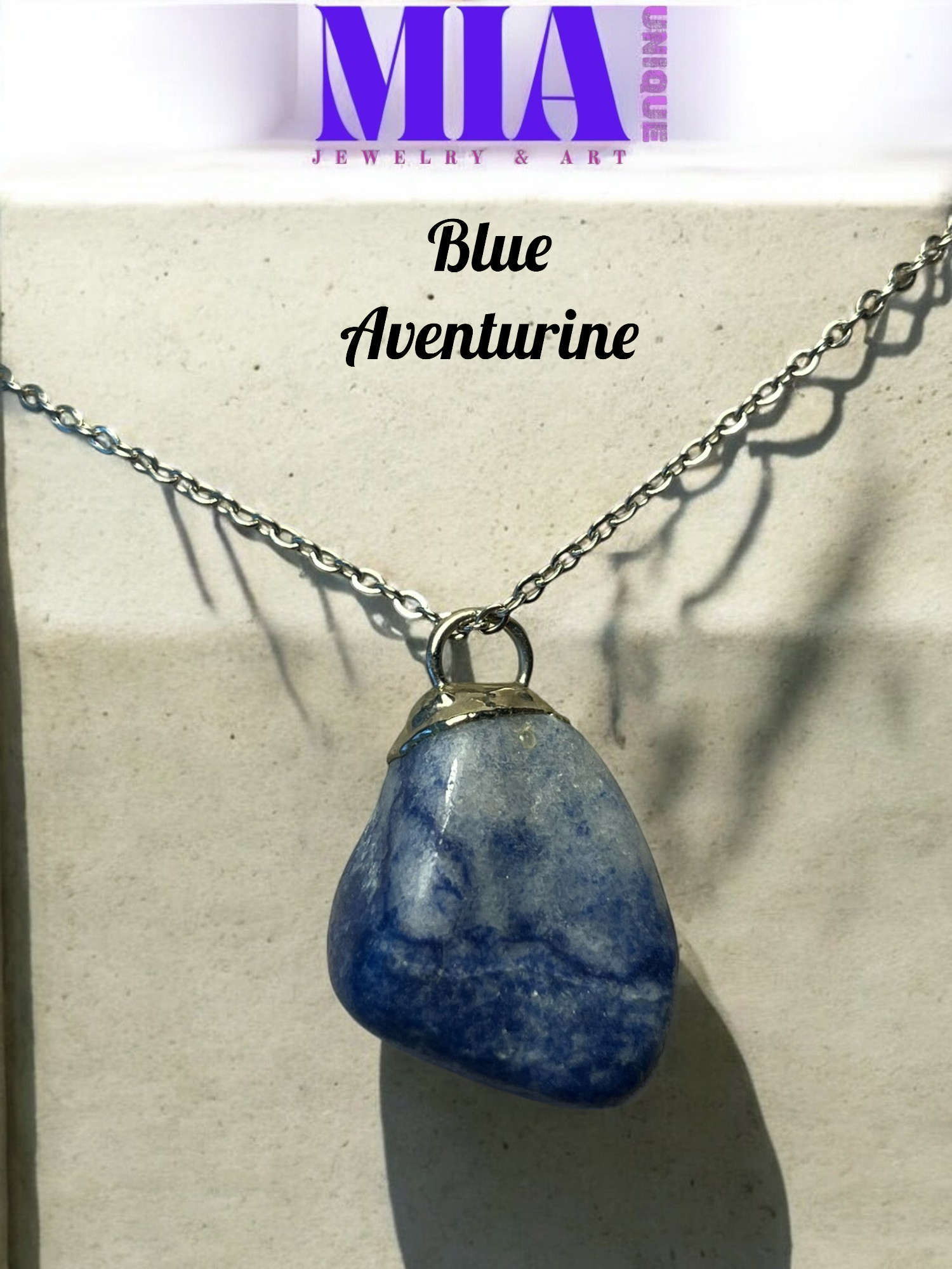 Blue Aventurine Kolye