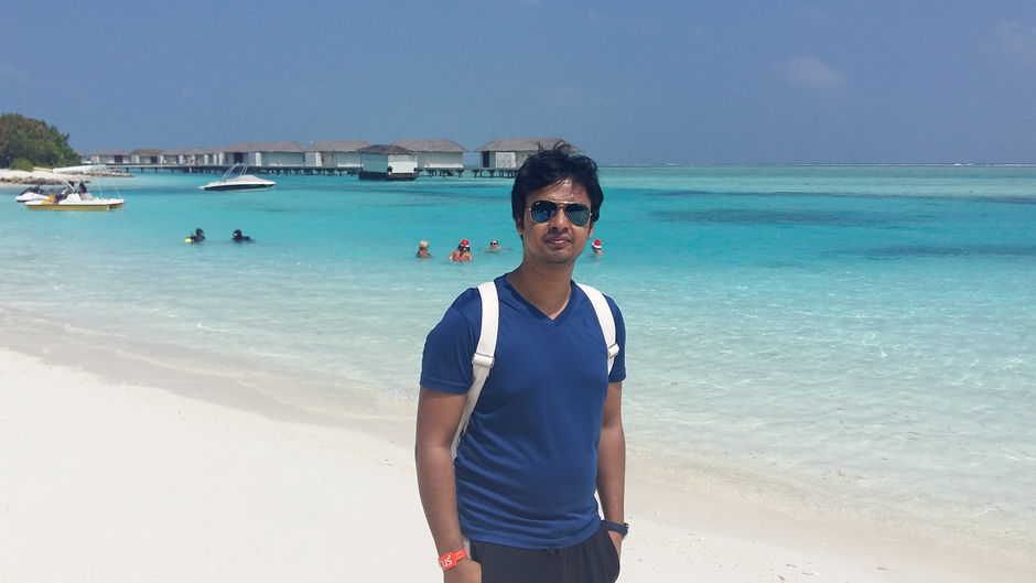 White sandy beaches of Maldives