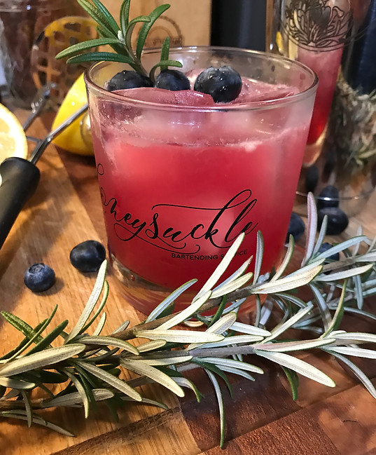 Signature Cocktail Blueberry Buzz Buzz