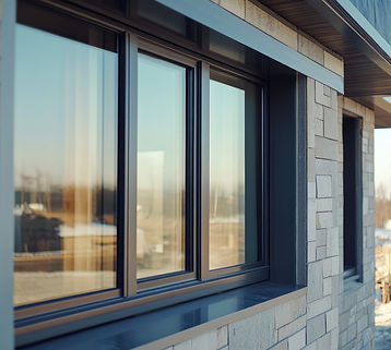 PVC window installation with waterproofing and insulation