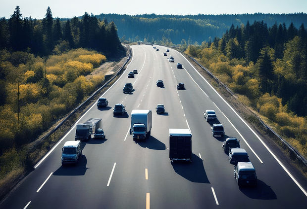 Traffic movement on a highway