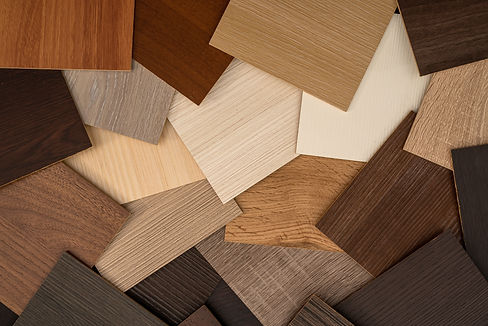 Échantillons de bois en vinyle avec différents types de textures de bois