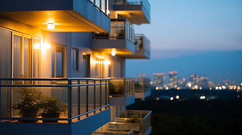 Immeuble d'appartements moderne et élégant