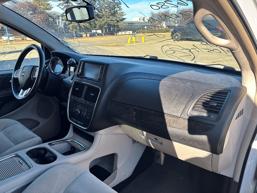 Interior view of a 2014 CARAVAN 3.6L 175K