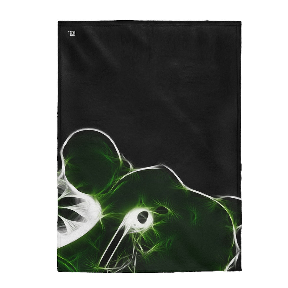Weed Share Bear Plush Blanket