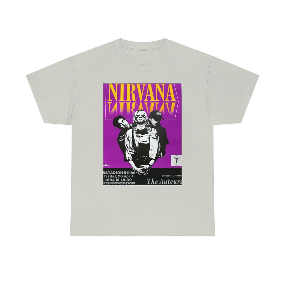 Nirvana Tour Unisex Heavy Cotton Tee