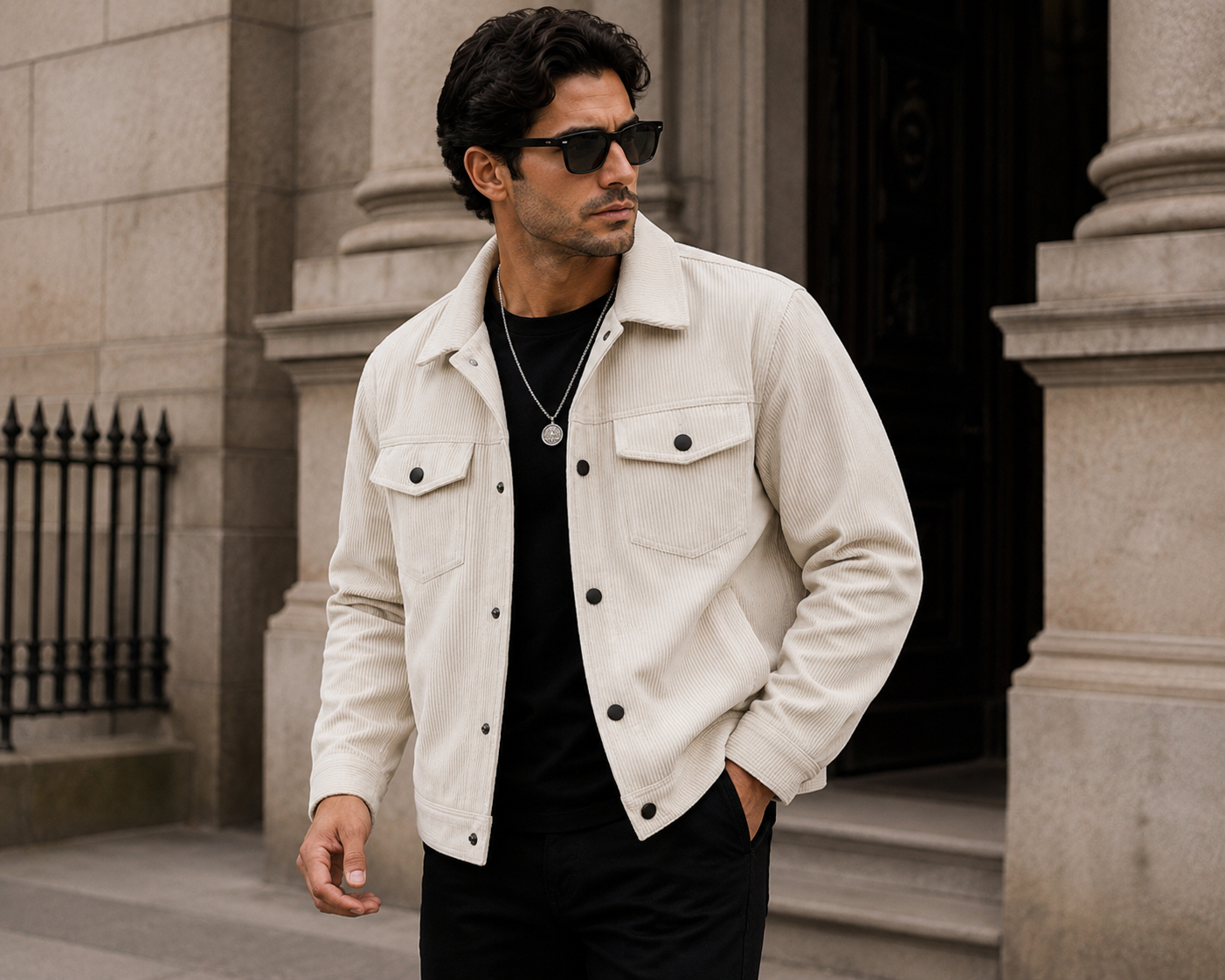 T-RAVELLO Corduroy Overshirt Jacket
