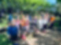 Happy children at forest school in buckinghamshire