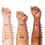 Thumbnail: One size cheek clapper 3D blush trio palette swatches