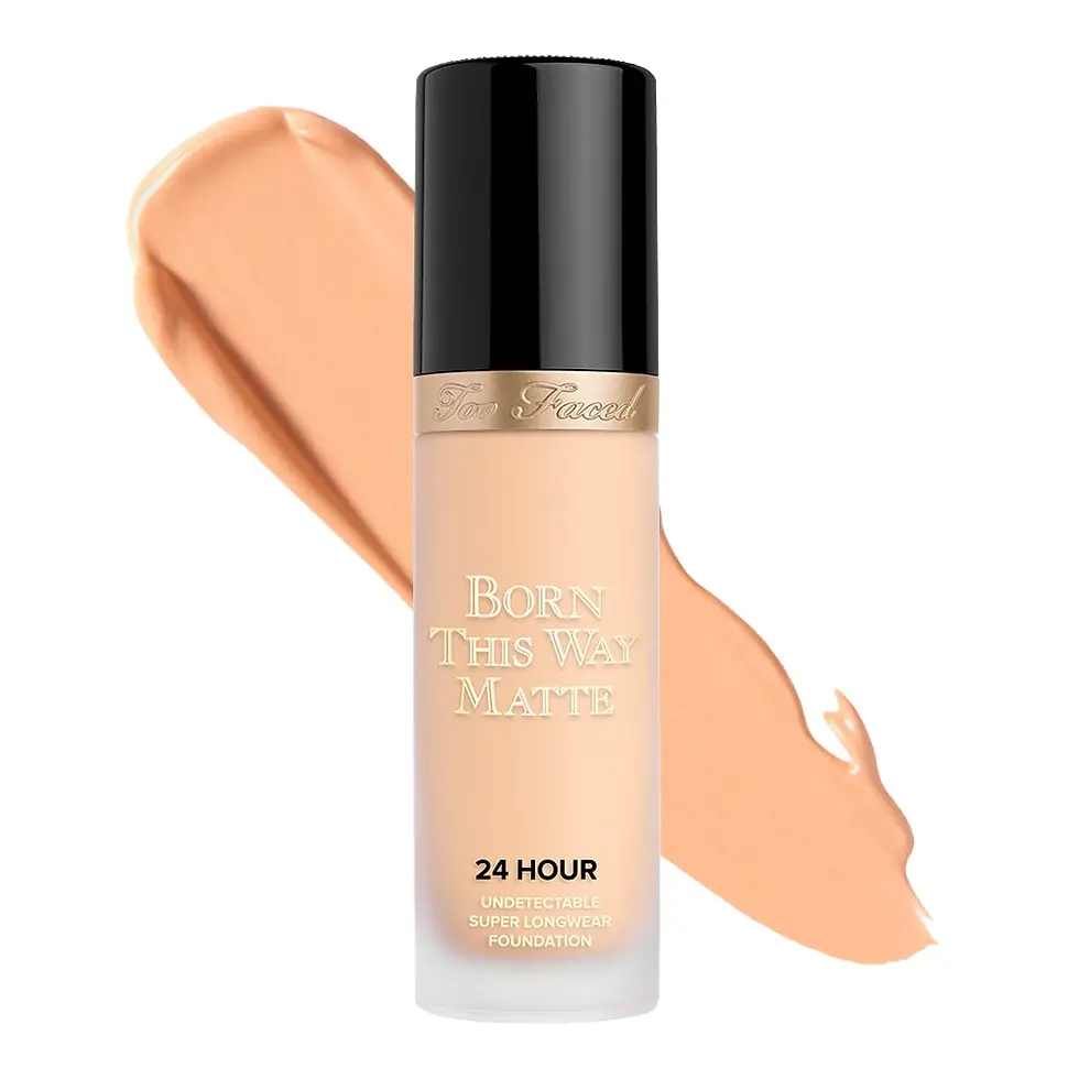 Too Faced - Born This Way Matte Longwear Liquid Foundation in Pearl shade for fair with neutral to rosy undertones - beauty station by rafia