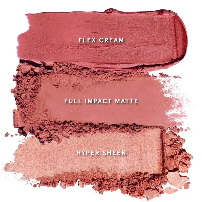 One size cheek clapper 3D blush trio palette phat ass swatch