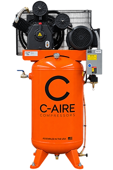 C-Aire 7.5 HP 80 gallon simplex piston air compressor