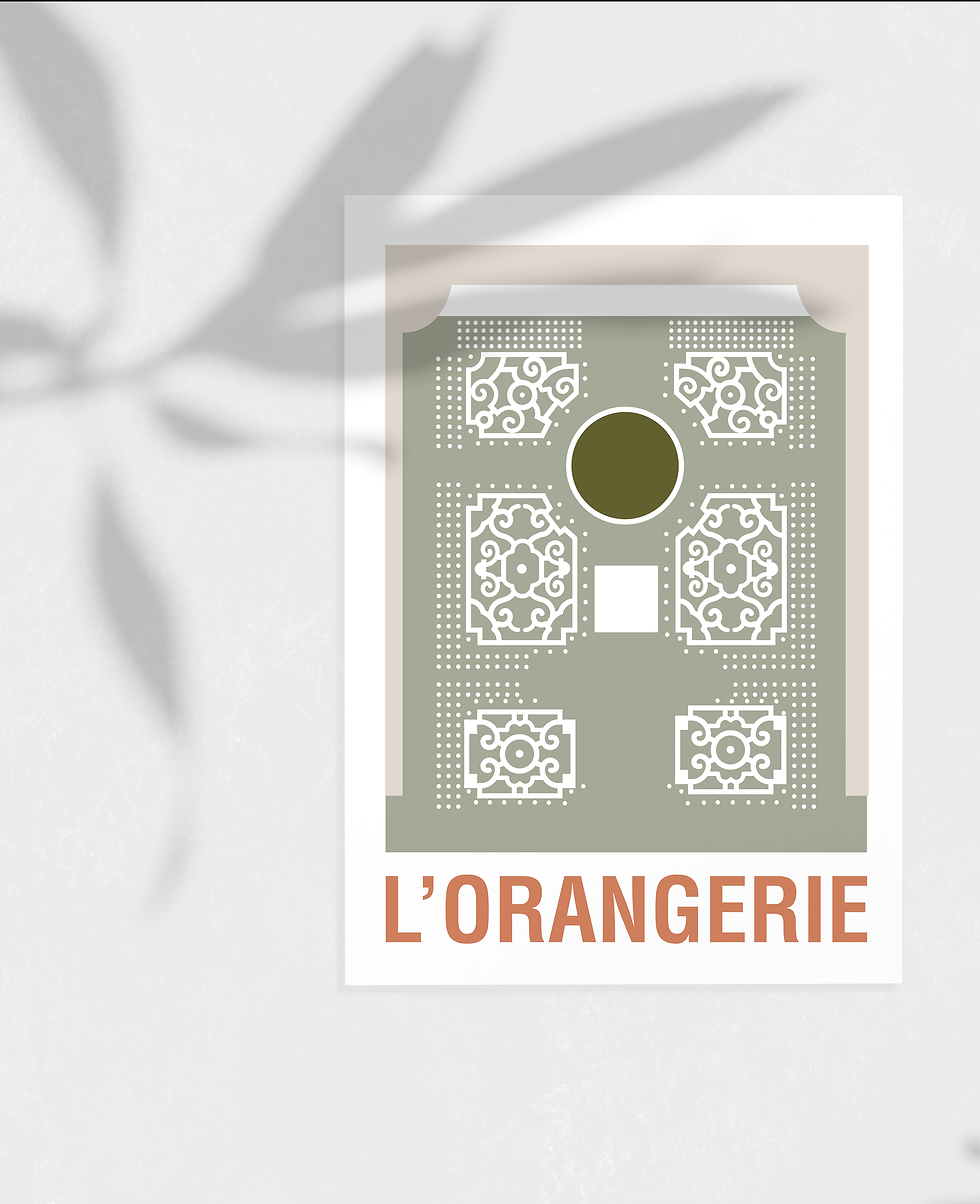 Miniature : Affiche et carte l'Orangerie du château de Versailles Lola Rivol
