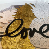 Anniversaire créatif Théma Créations thème ananas doré