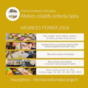 Vacances scolaires : ateliers et stages créatifs Théma Créations, à Versailles
